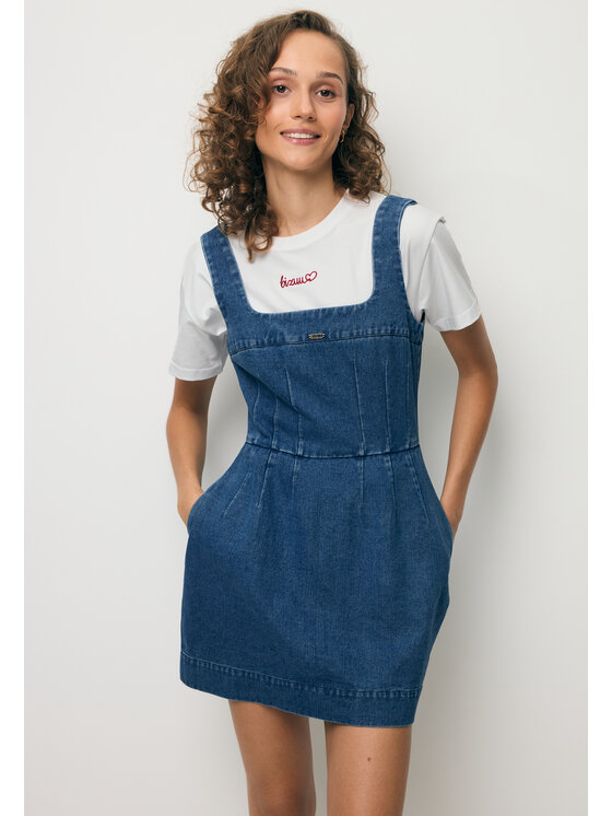 BIZUU BIZUU Každodenní šaty NARBONA Modrá Standard Fit