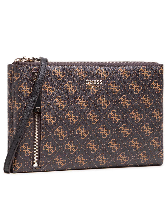 Guess Guess Дамска чанта Naya (QL) Mini HWQL78 81700 Кафяв