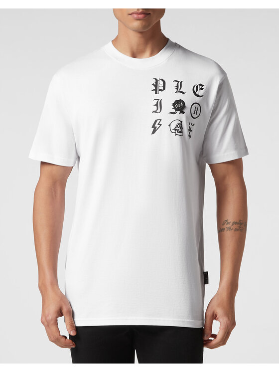 PHILIPP PLEIN PHILIPP PLEIN T-Shirt 517 Biały Regular Fit