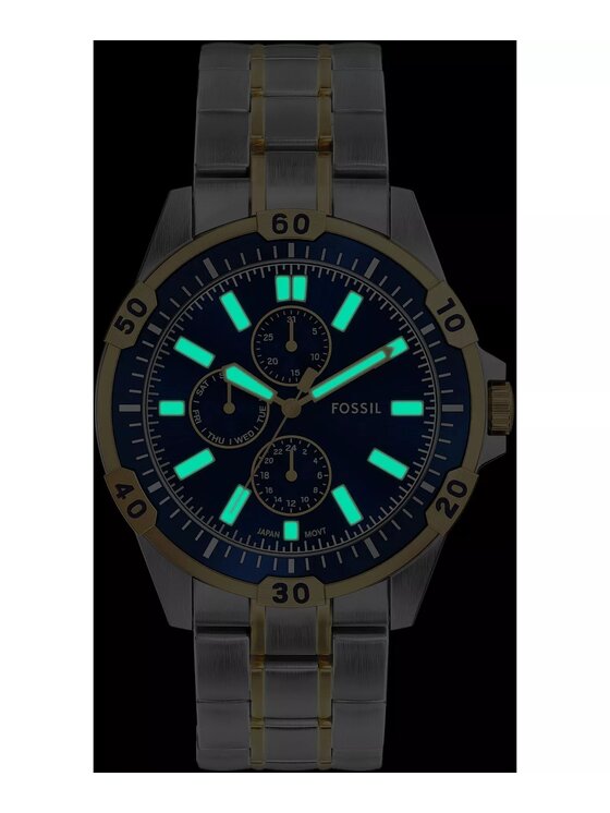 Fossil Fossil Zegarek FS6146 Srebrny