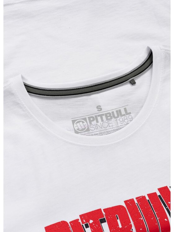 PITBULL PITBULL T-Shirt REBEL BORN Biały Regular Fit