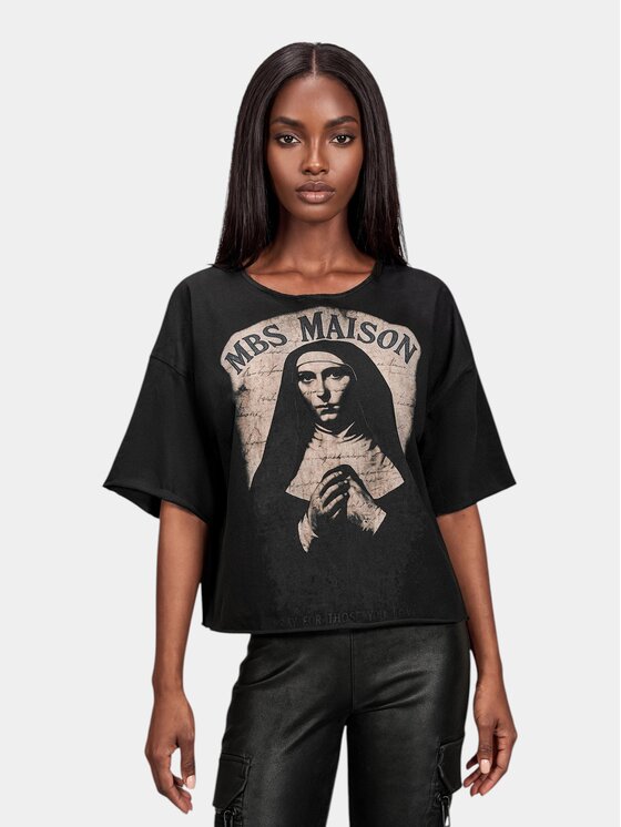 MADE BY SOCIETY MADE BY SOCIETY T-Shirt Dark Matter - T27932 Czarny Basic Fit