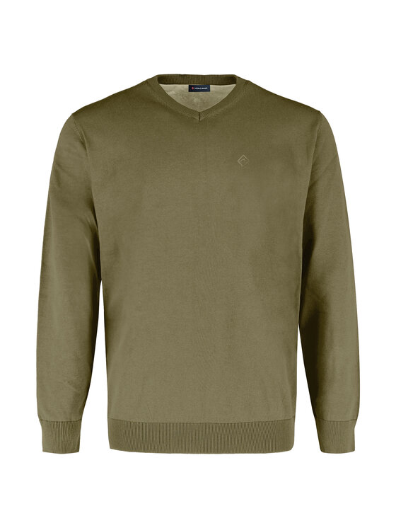 Volcano Volcano Sweter S-KLARO Zielony Regular Fit