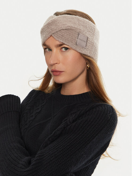 Calvin Klein Calvin Klein Medžiaginė ausų juosta Modern Patch K60K612694 Smėlio