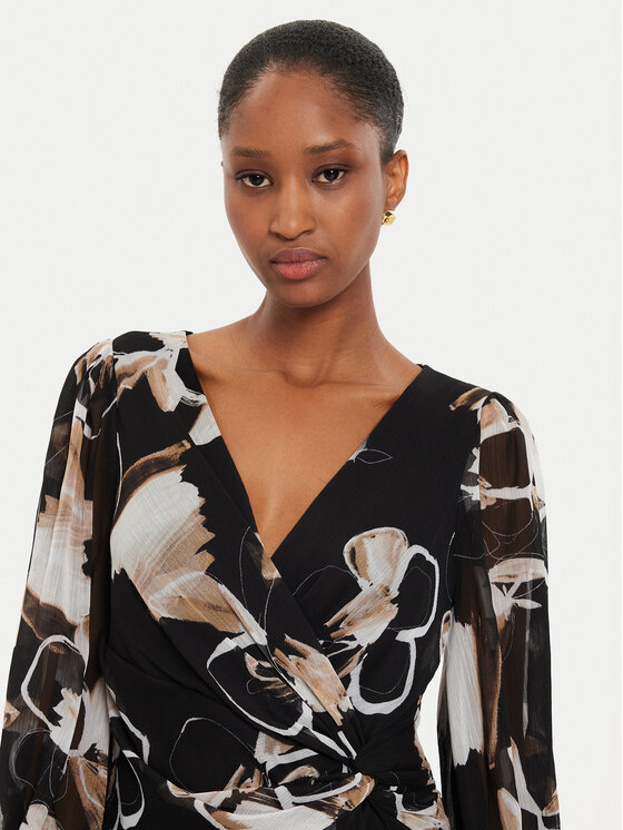 DKNY DKNY Vsakodnevna obleka DD4E6573 Črna Regular Fit