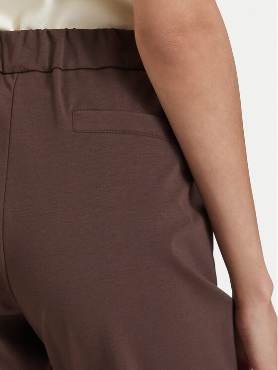 Maryley Maryley Pantaloni di tessuto 26EB527/06MO Marrone scuro Regular Fit