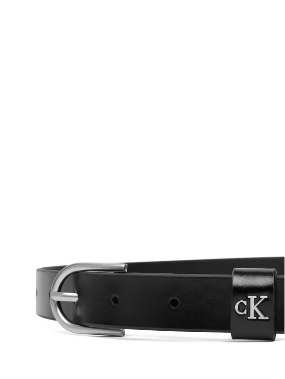 Calvin Klein Calvin Klein Pas Rounded Buckle Ck Loop 25Mm LV04F7107G Črna