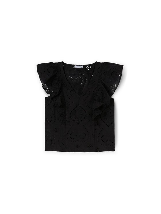 Motivi Motivi Bluzka 2710Q001868N033 Czarny Regular Fit