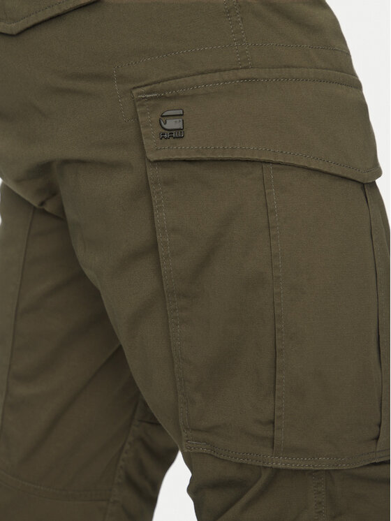 G-Star Raw G-Star Raw Bavlnené nohavice Rovic D02190-5126-6059 Zelená Tapered Fit