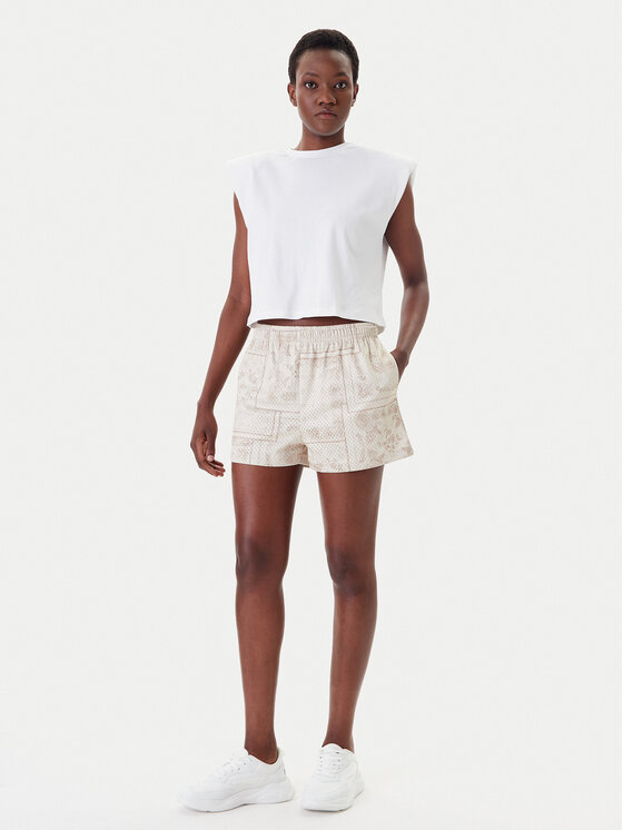 Karl Kani Karl Kani Szorty sportowe Signature Mesh Mini PD00005437 Beżowy Regular Fit