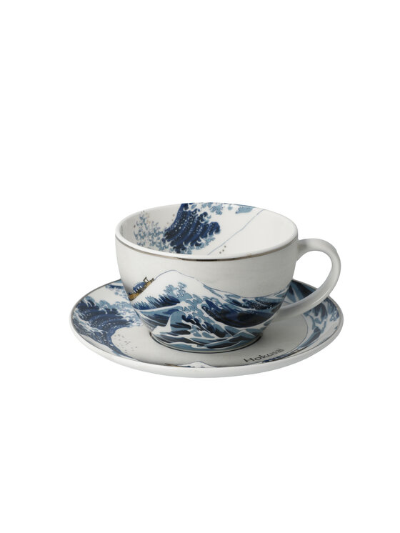 Goebel Goebel Filiżanka do herbaty Katushika Hokusai - Wielka fala Niebieski