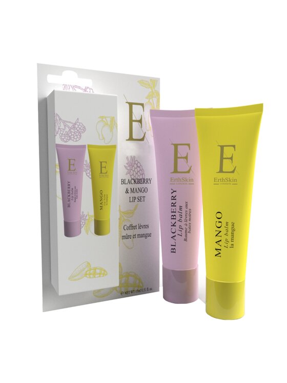 Erthskin London Erthskin London Erth - Zestaw balsamów do ust Mango i jeżyna Balsam do ust