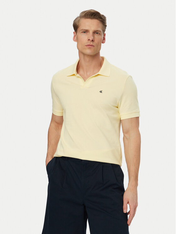 Calvin Klein Jeans Tricou polo LV04RF215G Galben deschis Regular Fit