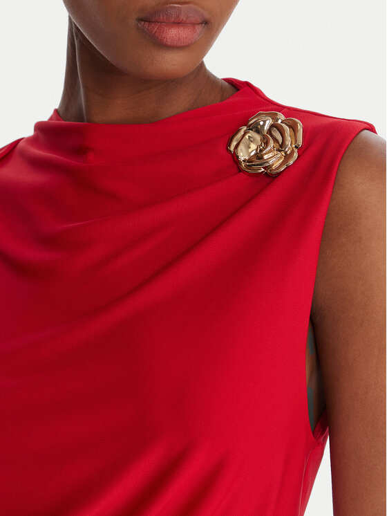 Rinascimento Rinascimento Kokteilikleit CFC0125010003 Punane Slim Fit