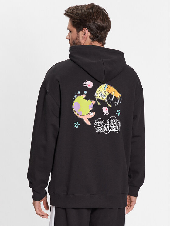 Puma Puma Majica dugih rukava SPONGEBOB 538960 Crna Regular Fit