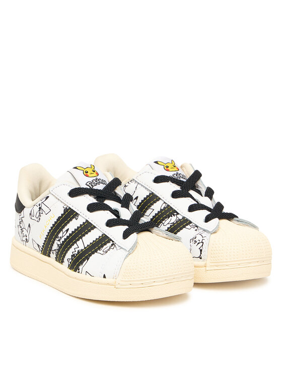 adidas adidas Сникърси Pokemon Superstar II Elastic Lace KJ5614 Бял