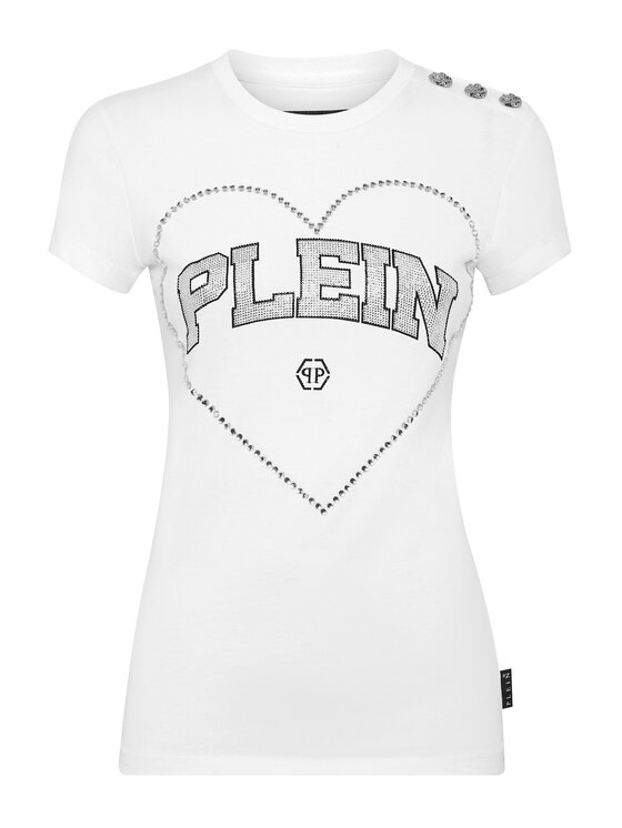 PHILIPP PLEIN PHILIPP PLEIN T-Shirt 19391 Bílá Skin Tight Fit