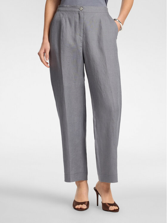 Elena Mirò Elena Mirò Spodnie materiałowe P007P000494N023 Szary Regular Fit