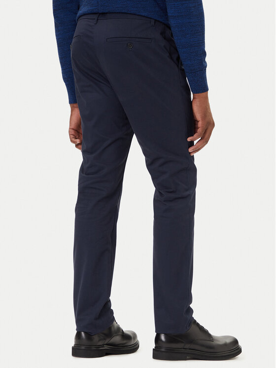 Calvin Klein Calvin Klein Chinosy LV04LD613G Granatowy Slim Fit