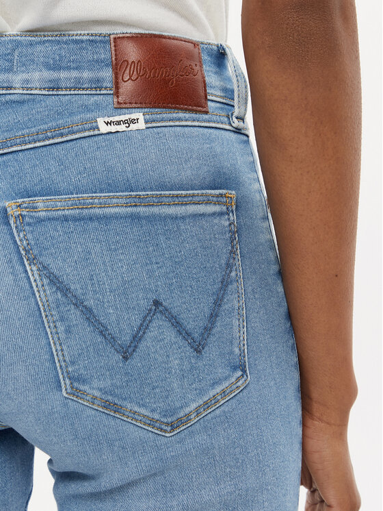 Wrangler Wrangler Jeansy 112342896 Niebieski Skinny Fit