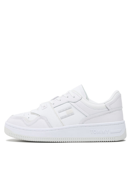 Tommy Jeans Tommy Jeans Laisvalaikio batai Basket Cupsole EM0EM01194 Balta