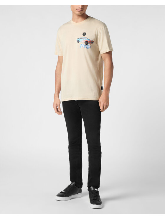 PHILIPP PLEIN PHILIPP PLEIN T-shirt 21095 Beige Regular Fit