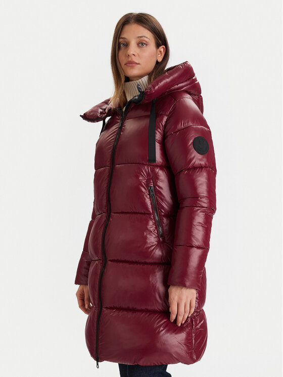 Save The Duck Save The Duck Zimski kaput D45510W LOVE21 Tamnocrvena Regular Fit