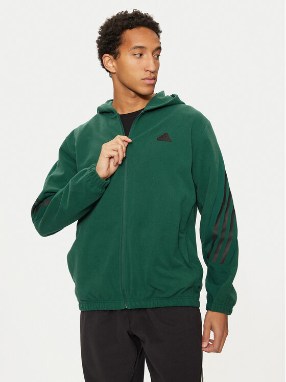 adidas adidas Flis Future Icons 3-Stripes IW6079 Zelena Regular Fit