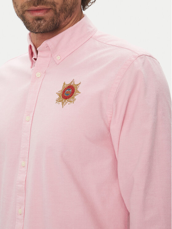 La Martina La Martina Camicia Anselmo MACG01 OX092 Rosa Regular Fit