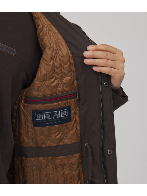 Lee Cooper Lee Cooper Kurtka zimowa HENRY Brązowy Regular Fit