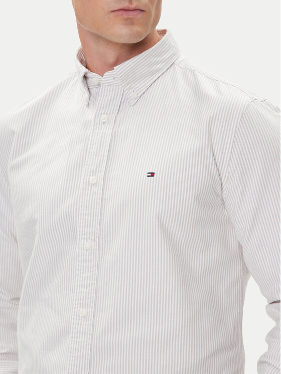 Tommy Hilfiger Tommy Hilfiger Πουκάμισο Heritage Oxford MW0MW36238 Μπεζ Regular Fit