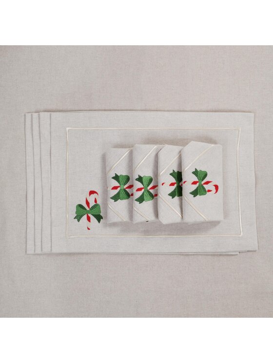 Roseberry Home Roseberry Home Serwetki Candy Cane Mirha Beżowy