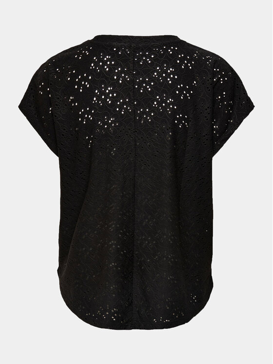 ONLY ONLY Μπλουζάκι Smilla 15231005 Μαύρο Regular Fit