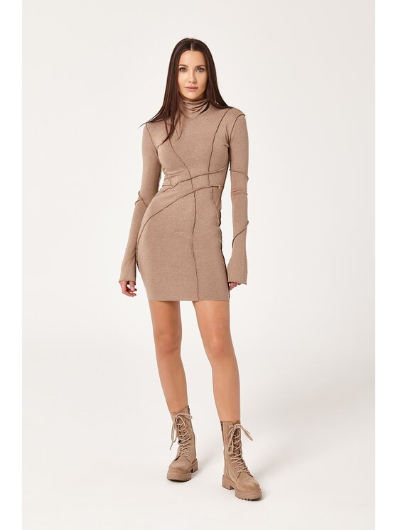 MANDRAGORA MANDRAGORA Vestito di maglia Kiss&Tell Beige Flexible Fit