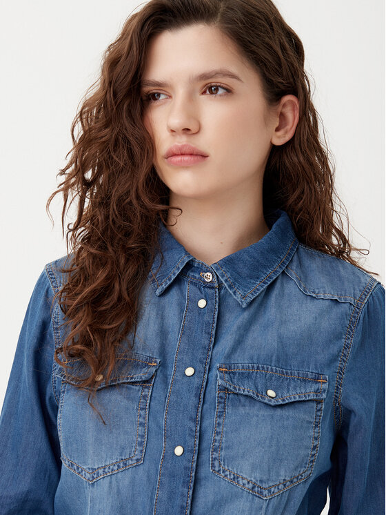 ONLY ONLY Τζιν πουκάμισο Alexa 15315185 Μπλε Regular Fit