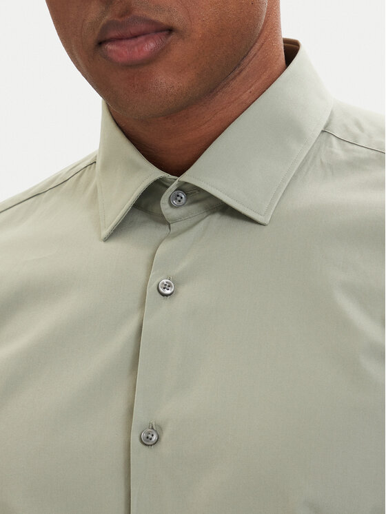 HUGO HUGO Hemd Kenno 50289499 Hellgrün Slim Fit