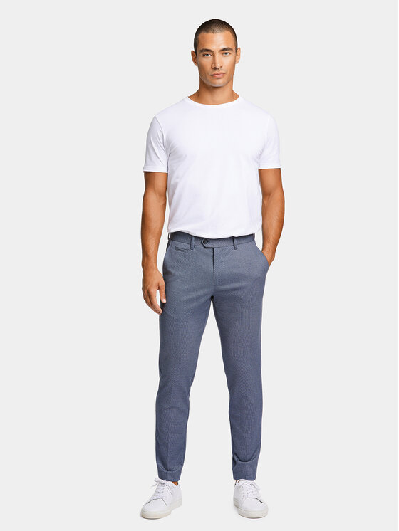 Lindbergh Lindbergh Chino 30-006031 Plava Slim Fit