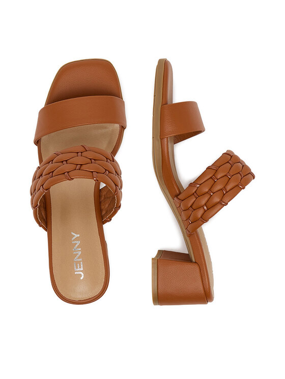JENNY JENNY Klapki CEO-LBDS40469-16 Brązowy