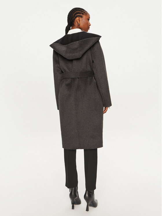 MICHAEL Michael Kors MICHAEL Michael Kors Вовняне пальто 77B6510M22 Сірий Regular Fit