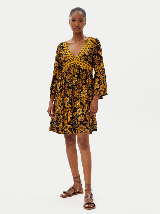 Selmark Selmark Sommerkleid BM298 Schwarz Relaxed Fit