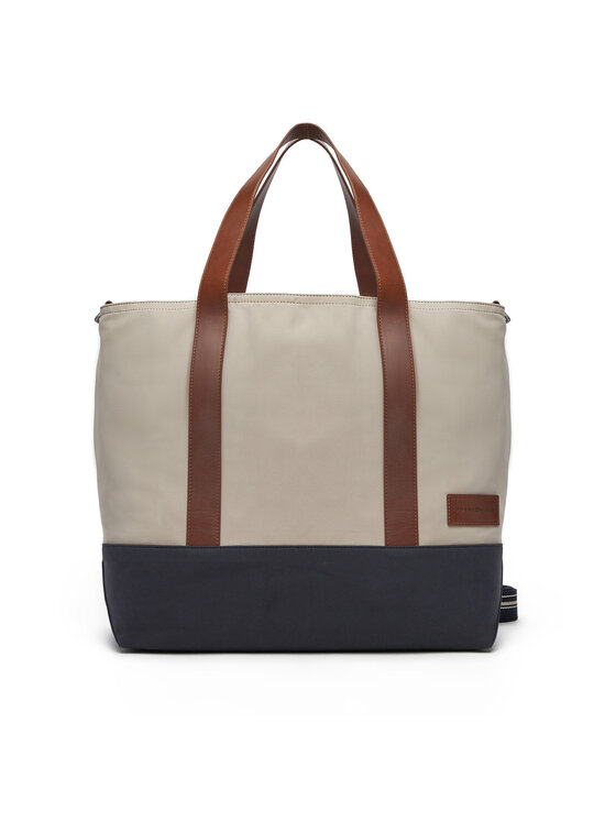 Geantă Tommy Hilfiger Th Casual Tote AM0AM13368 Bej