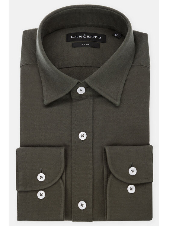 Lancerto Lancerto Koszula Sewilla KO073123000016 Zielony Slim Fit