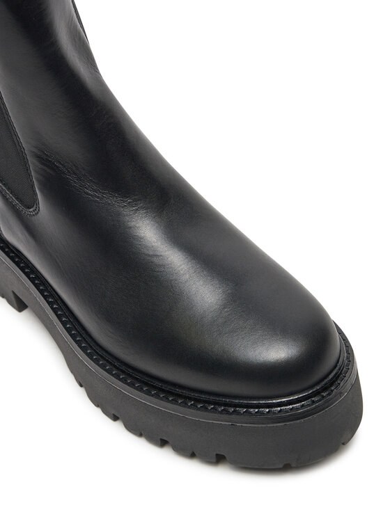 KARL LAGERFELD KARL LAGERFELD Kotníková obuv s elastickým prvkem KL43460 Černá