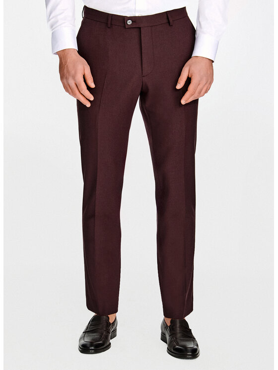 Pako Lorente Pako Lorente Spodnie garniturowe P26SF-6G-007 Brązowy Slim Fit