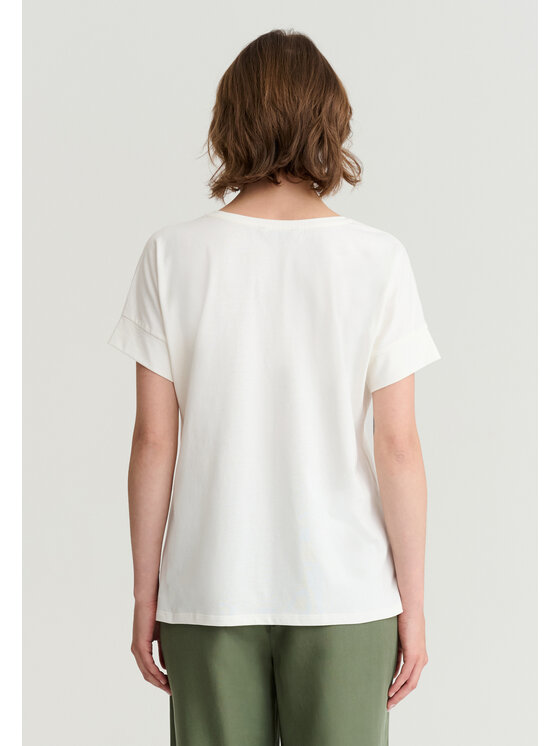 TATUUM TATUUM Tričko MONKI 1 Krémová Classic Fit