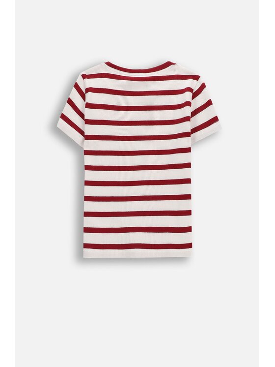 Coccodrillo Coccodrillo Tričko WC6143202GGK-017 Bordová Regular Fit