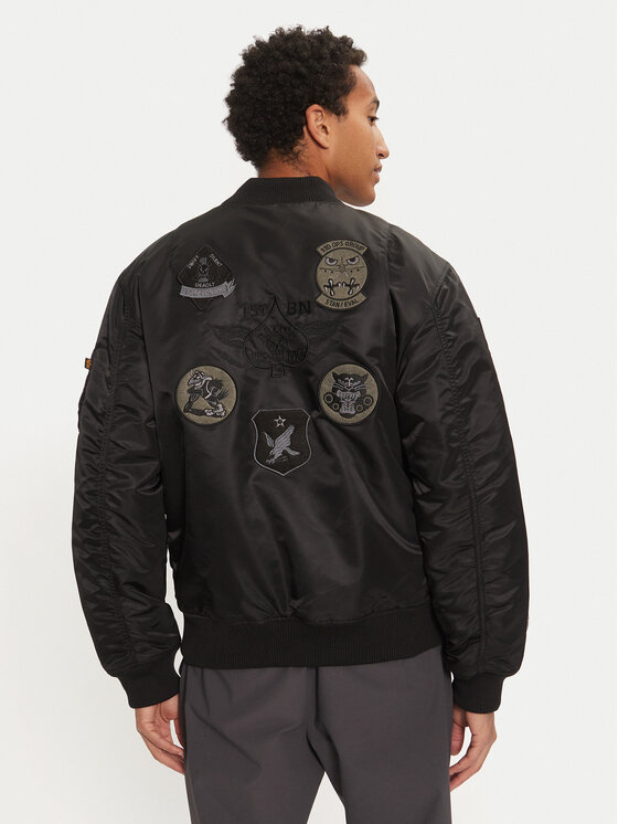 Alpha Industries Alpha Industries Kurtka bomber 138104 Czarny Regular Fit