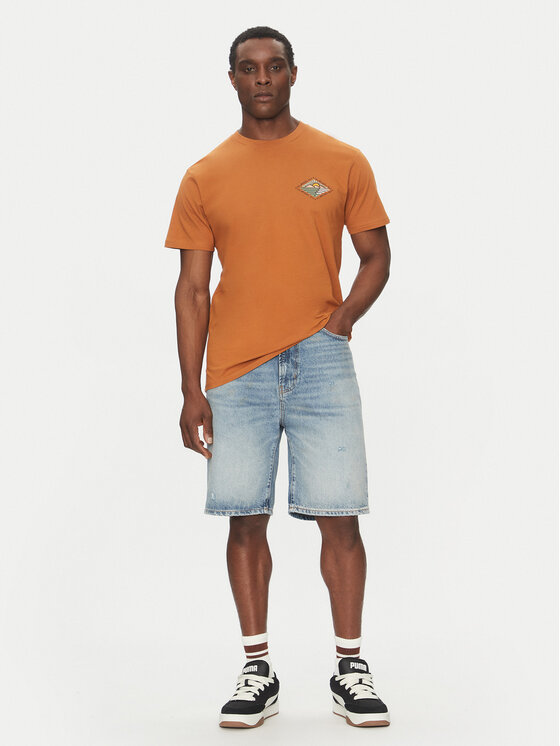 Quiksilver Quiksilver Tričko EQYZT08038 Oranžová Regular Fit