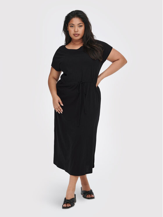 ONLY Carmakoma Rochie de zi April 15259413 Negru Regular Fit