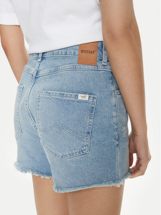 Mustang Mustang Jeansshorts Carrie 1015223 Blau Regular Fit